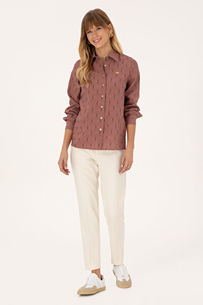 U.S. Polo Assn. Women's Orchid Long Sleeve Shirt 50308707-Vr221