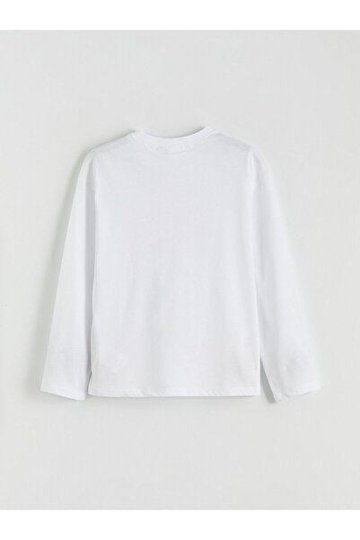 LC Waikiki guler rotund Set de pijamale pentru fete Stitch cu imprimeu