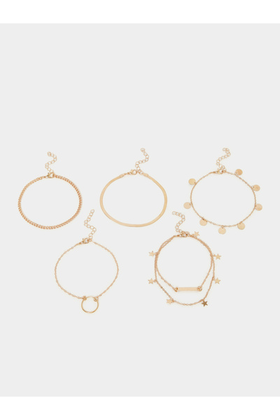 Styli مجموعة من 6 خلخال على شكل نجمة