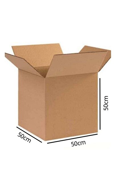 B.Tempt'd Set of 5 sturdy 50×50×50 cm foldable cardboard shipping boxes