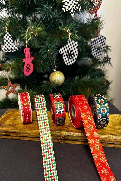 FANTASTIC KURDELE New Year Themed 2 cm X 3 Meters - Gift Wrapping and Decoration Ribbon (Different Model Options)