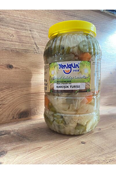 GÜLTEKİN BAL YENİGÜN KARIŞIK TURŞU NET AĞIRLIK:3000 GR(SÜZME AĞIRLIK:1700 GR)