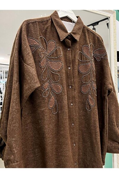 MRM MERAM BUTİK Dna Woven Shirt - Bitter Brown - 1