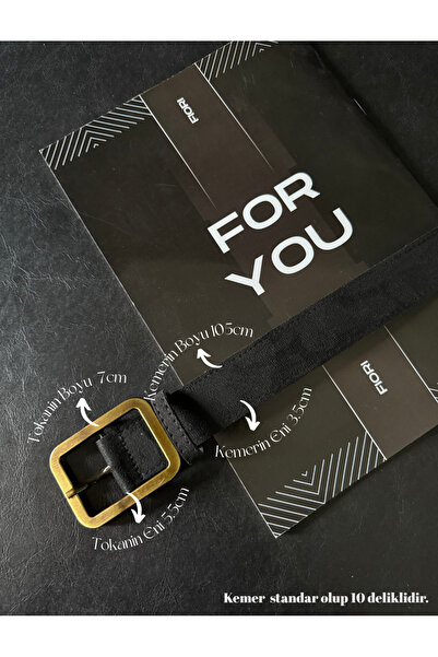 Fiori Süet Antik Tokalı Kadın Pantolon Kemeri, Ceket Kemeri, Elbise Kemeri, G...