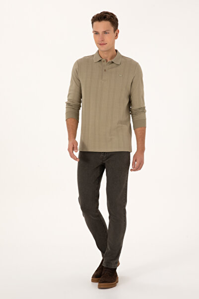 U.S. Polo Assn. Men's Light Khaki Sweatshirt 50308925-Vr183