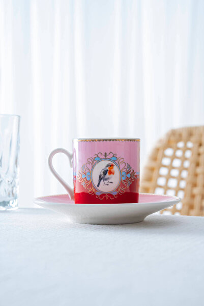 ACAR Candy 6-Person Porcelain Coffee Cup Set - 90 ml