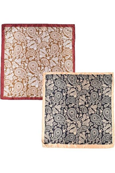 Generic Satin Large Square Head Scarf for Women, 2-Pack (35×35 in)