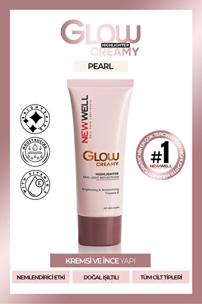 New Well Glow Creamy Highlighter Doğal Işıltılı Krem Aydınlatıcı 30 ML Pearl 01