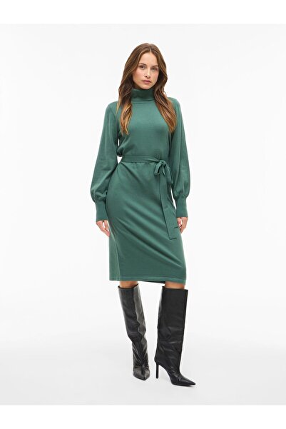 VILA Strickkleid VIAMANDA Rollkragen