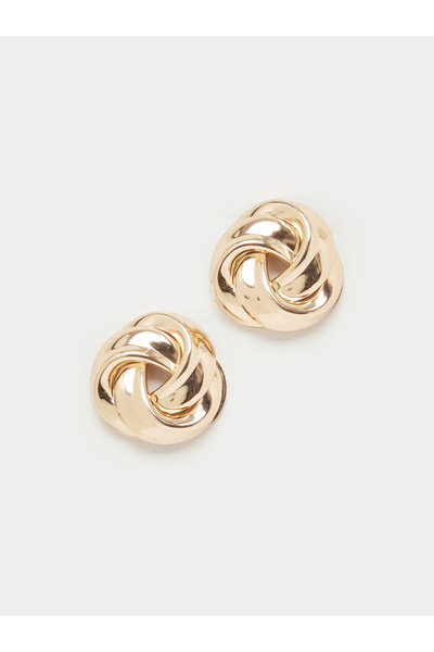 Styli Round Stud Earrings