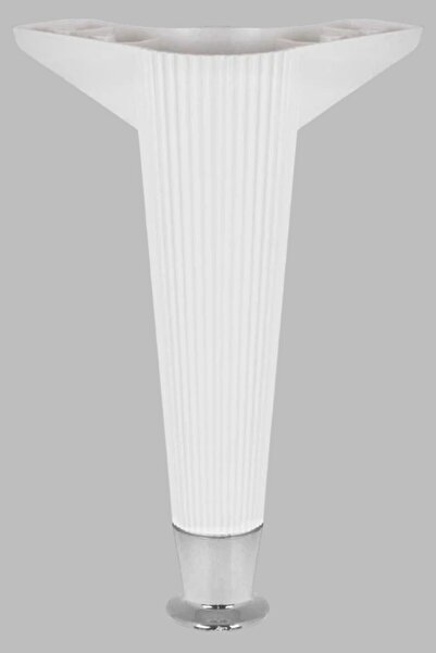 MH MiniHediye Furniture Sofa Seat Tv Unit Leg 22 cm Console Legs (White-Chrome)