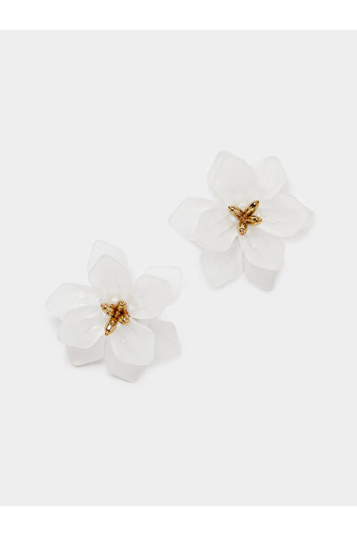 Styli Embellished Floral Earrings