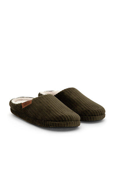 U.S. Polo Assn. Men's Dark Green Slippers 50317679-Vr079