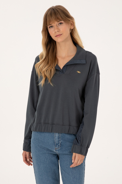 U.S. Polo Assn. Women's Anthracite Sweatshirt 50309429-Vr006