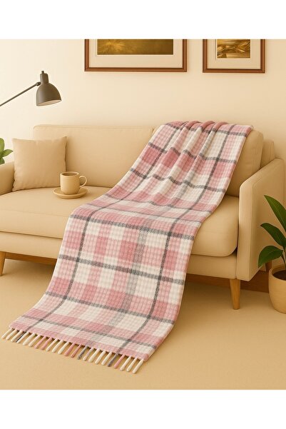 Dinarsu Cozy Life Pamuklu Skoç Tv Battaniyesi 130x170