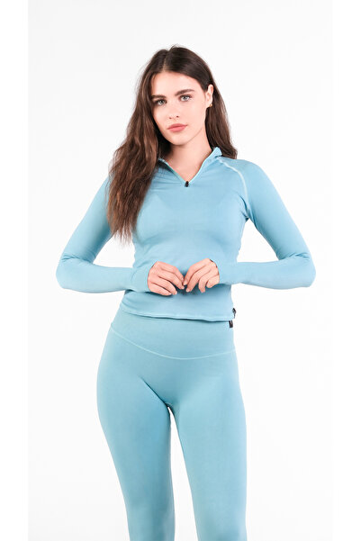 cervus Γυναικείο αθλητικό μπουφάν με μισό φερμουάρ Vistara χωρίς ραφές