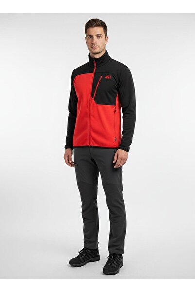 Millet SENECA Erkek POLARTEC Techno Grid™® Tam Fermuar MIV9470 0348 Kırmızı-S