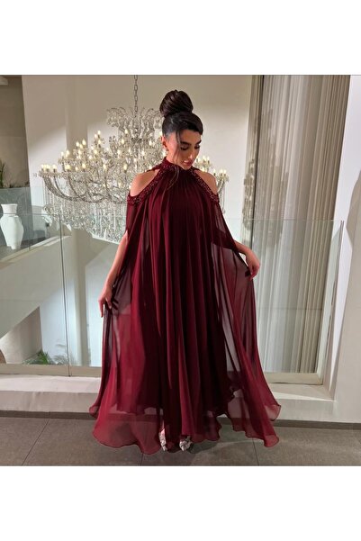 Generic Women's chiffon dress without sleeves