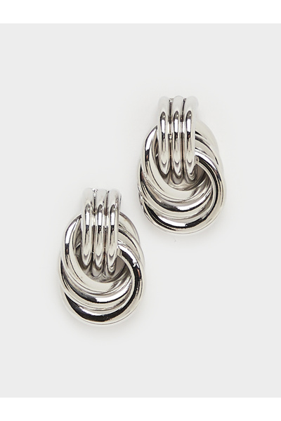 Styli أقراط دائرية بيضاوية الشكل