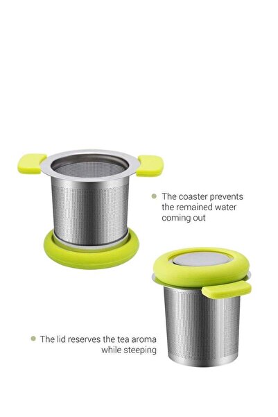 Generic Tea Infuser with Anti-Scald Lid, 18/8 Stainless Steel, Pack of 2