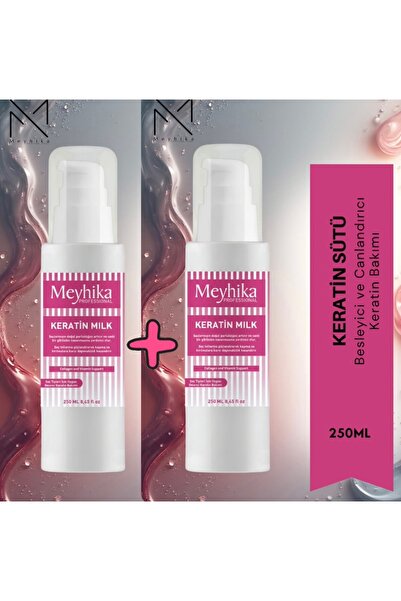 MEYHİKA PROFESSİONAL Tüm Saç Tiplerine Uygun Keratin Bakım Sütü 2 Adet 250 ml...