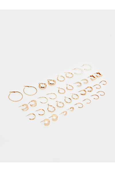 Styli مجموعة من 18 أقراطًا منقوشة