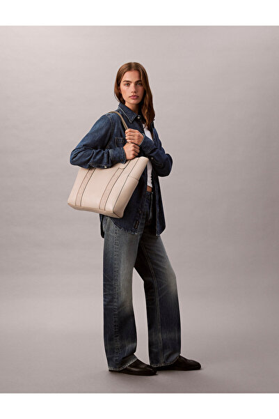 Calvin Klein Jacquard Logo Laptop Tote Bag