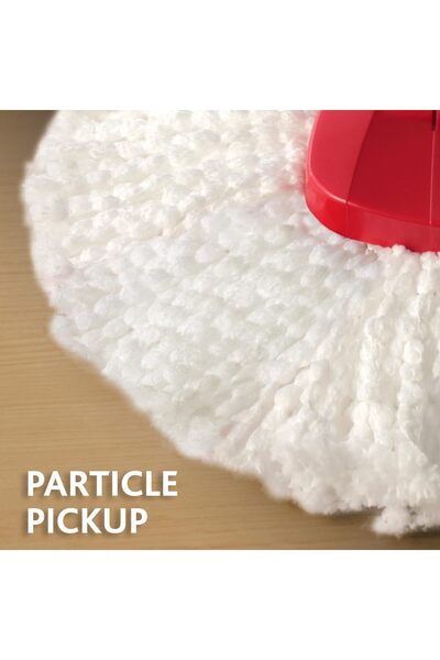 Xess Easy Wring & Clean Spin Mop & Bucket Set with Foot Pedal, 3-Piece Handle 130 cm