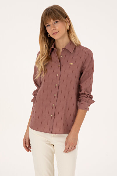 U.S. Polo Assn. Women's Orchid Long Sleeve Shirt 50308707-Vr221