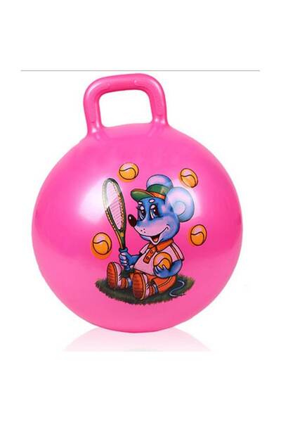 FORHOUSE Hopping Ball with Handle, Pink