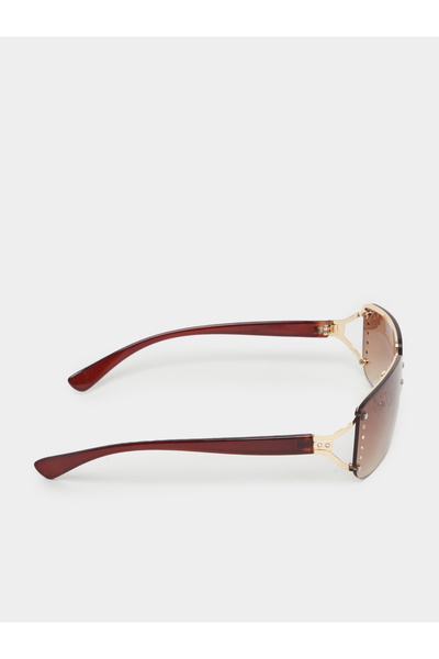 Styli Rimless Rectangle Sunglasses