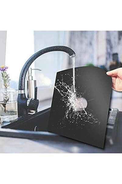 MaffStuff Set of 4 MaffStuff® Non-Stick Reusable Black Teflon Stove Protector Sheets 27x27cm 🍳