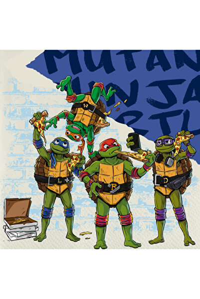 BEENsmile Set 16 servetele Teenage Mutant Ninja Turtle 33x33 cm