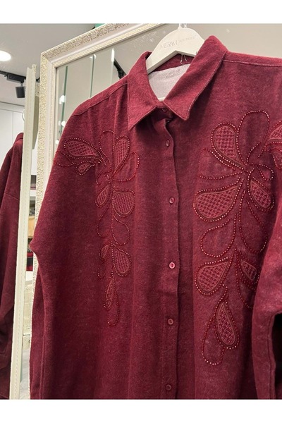 MRM MERAM BUTİK Dna Woven Shirt - Cherry Rot - 1
