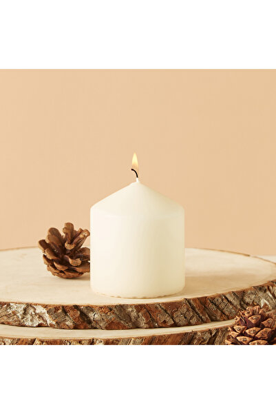 Lifestyle Essentials Unscented Pillar Candle - 7 cms