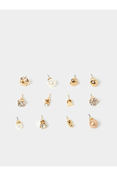 Styli Set of 12 - Embellished Stud Earrings