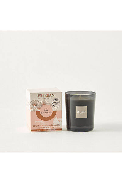 Esteban Iris Cachemire Refillable Scented Glass Jar Candle - 170 gms