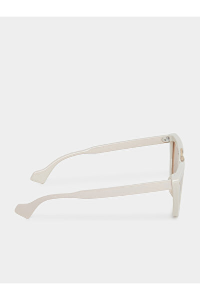 Styli Solid Lens Saddle Nose Cat Eye Sunglasses