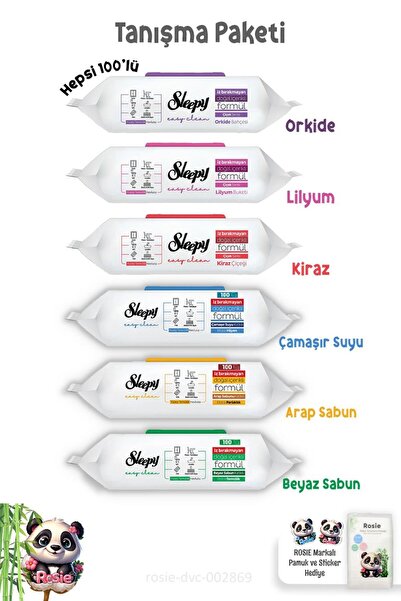 Sleepy 100 قطعة من مناشف تنظيف الأسطح الضخمة وروزي