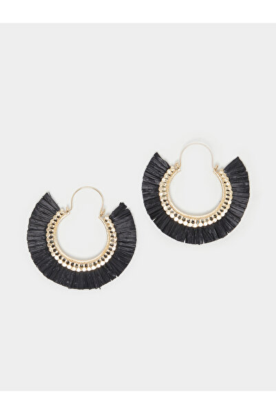 Styli Tasseled Textured Boho Earrings