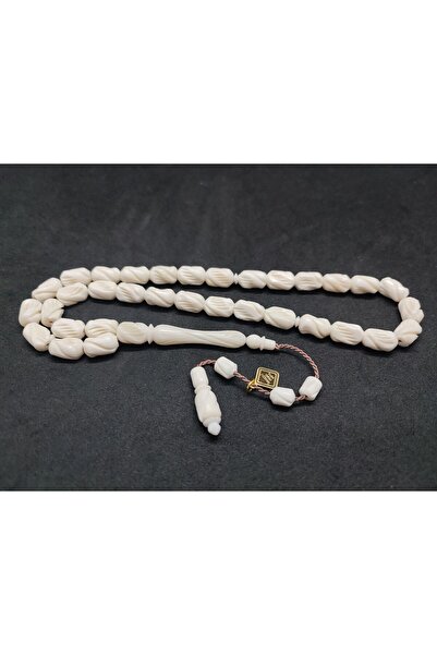 İskeçe Exclusive İskeçeli Cemil Masterpiece Full Pen Carving Art Natural Whale Bone Certified 8772