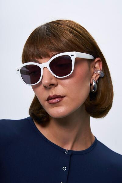 Bilge Karga Edson White Black Sunglasses