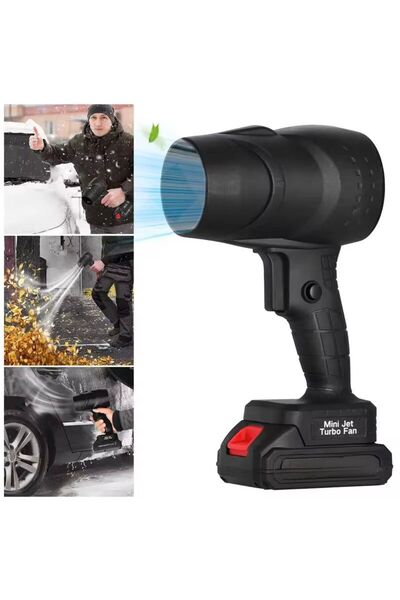 hoffmans TurboAir Portable Air Blower - 2 Batteries 48V, 130000 RPM, Cordless, Water, Dust, Snow