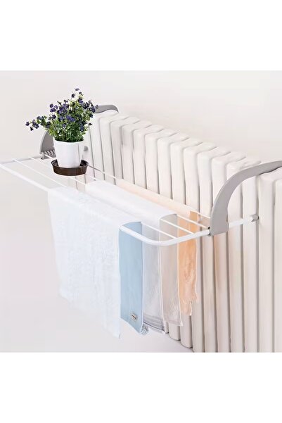 sanitayakı Foldable Radiator Drying Rack, No-Drill Towel & Clothes Dryer, for Bathroom & Balcony