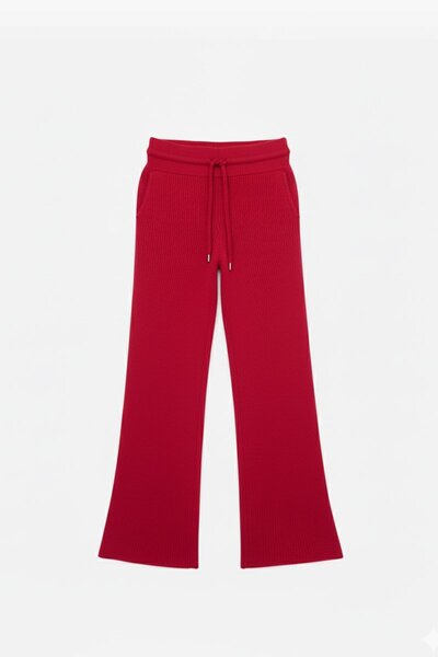 Trend Paris Pocketed Lace-Up Knitwear Trousers