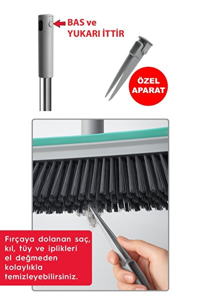 SMARTER Pratik Yüzey Fırçası Döner Başlıklı Çekçek Banyo Mutfak Fayans Balkon