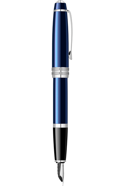 Cross Bailey Blue Lacquer CT Metallic pen, blue