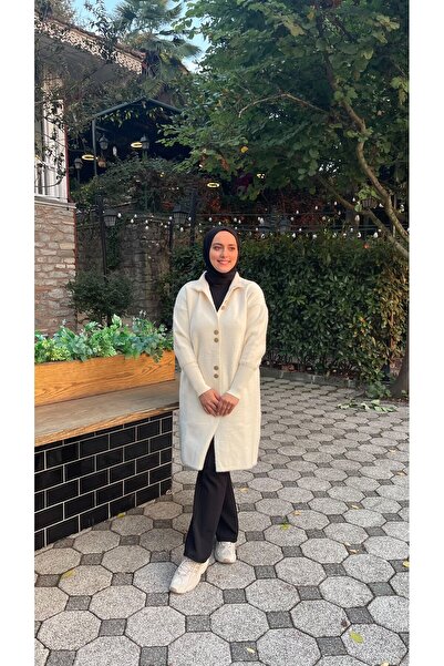 Thebomb Ala Long Buttoned Knit Cardigan