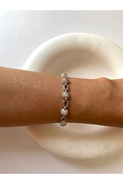 XUPING JEWELRY Five Ball Zircon Stone Xp Silver Bracelet