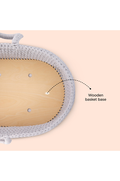 TEKNUM Moses Rope Basket - Grey